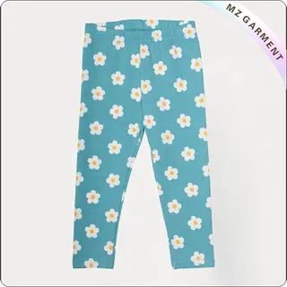 Aqua Daisy Libby Leggings